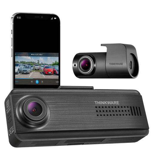 Thinkware F200 PRO Dual-Channel Full HD WiFi Dash Cam - Dash Cams - Thinkware F200 PRO Dual-Channel Full HD WiFi Dash Cam - 1080p Full HD @ 30 FPS, 128GB, 16GB, 2-Channel, ADAS, Adhesive Mount, App Compatible, Camera Alerts, Desktop Viewer, G-Sensor, GPS, Hardwire Install, Loop Recording, Mobile App, Mobile App Viewer, Night Vision, Parking Mode, Rear Camera, South Korea, Super Capacitor, Voice Alerts, Wi-Fi - BlackboxMyCar