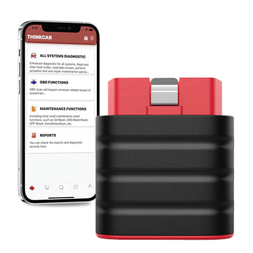 [CLEARANCE] ThinkCar ThinkDriver OBD-II Bluetooth Vehicle Diagnostic Scanner - OBD Scanner - [CLEARANCE] ThinkCar ThinkDriver OBD-II Bluetooth Vehicle Diagnostic Scanner - Actuation Tests, App Compatible, Auto-Update, Automatic VIN Reading, Bluetooth, Clear Fault Memory, Data Stream, Full System Diagnostics, Mobile App, OBD Plug-and-Play, OBD-II Diagnostics, Online Diagnostic Report, Read Fault Code, Reset, sale, Special Functions - BlackboxMyCar